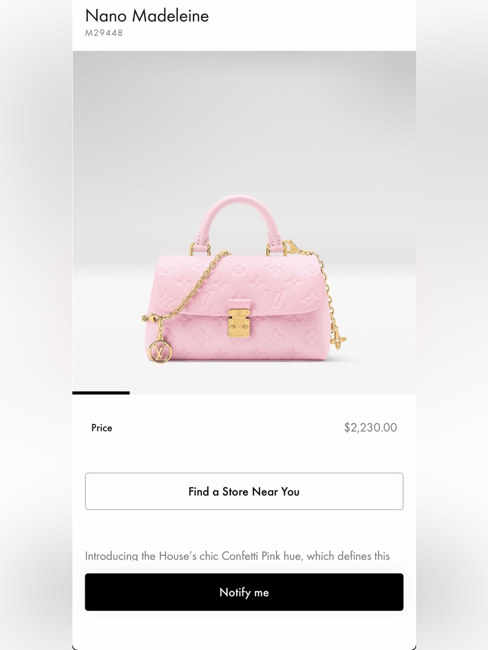 Louis Vuitton Madeline Nano - Picture 13 of 15